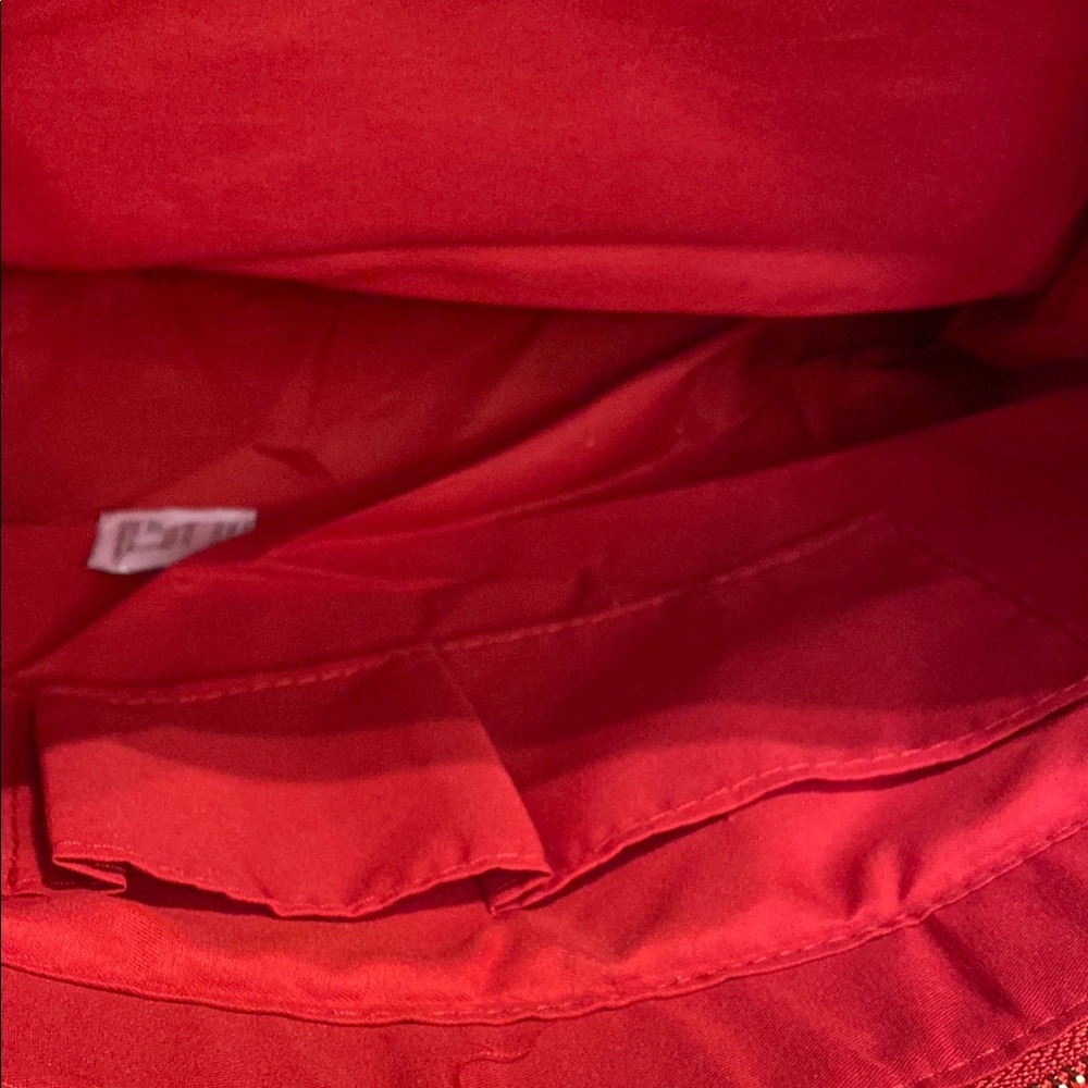 Badgley Mischka Red Quilted Chain Strap Shoulder Bag - Picture 7 of 11